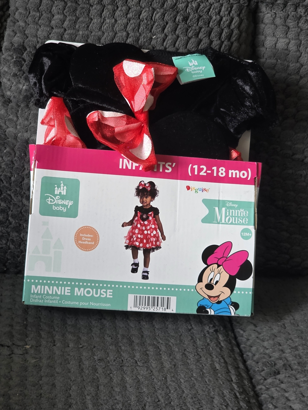 Disney Minnie Mouse Red & Black Polka Dot Infant Costume (12-18M)